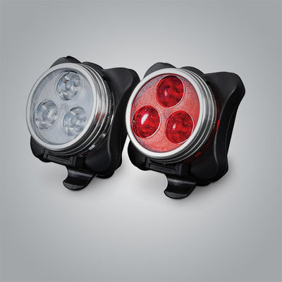 USB Rechargeable Lights Front and Back